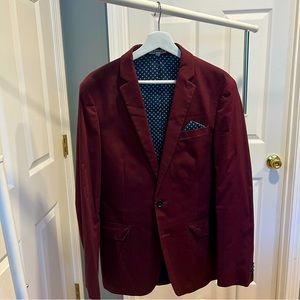 Express Suit Jacket - Burgundy Sz 38R